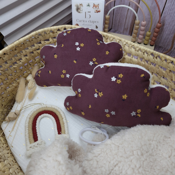 Coussin nuage petit format - musical