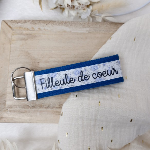 Porte-clés "Filleule de coeur"