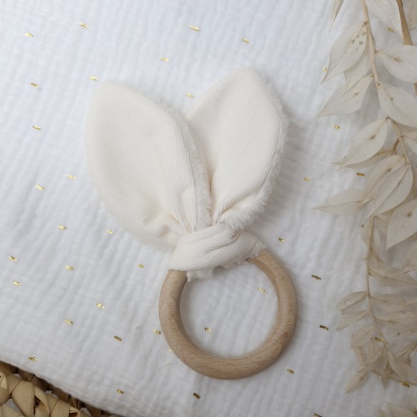 Anneau de dentition oreilles de lapin