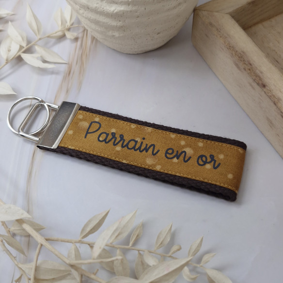 Porte-clés "Parrain en or" 2