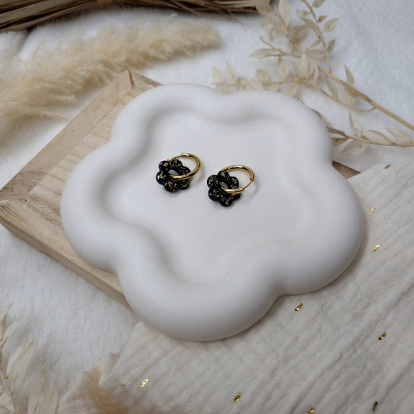 Fleur en Jesmonite - blanc