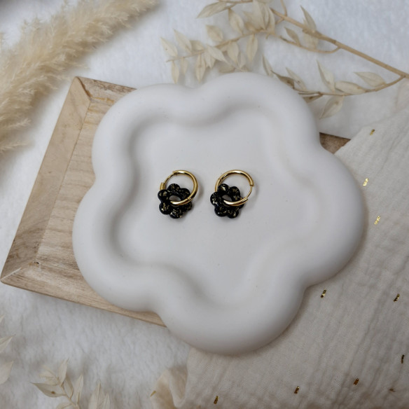 Fleur en Jesmonite - blanc