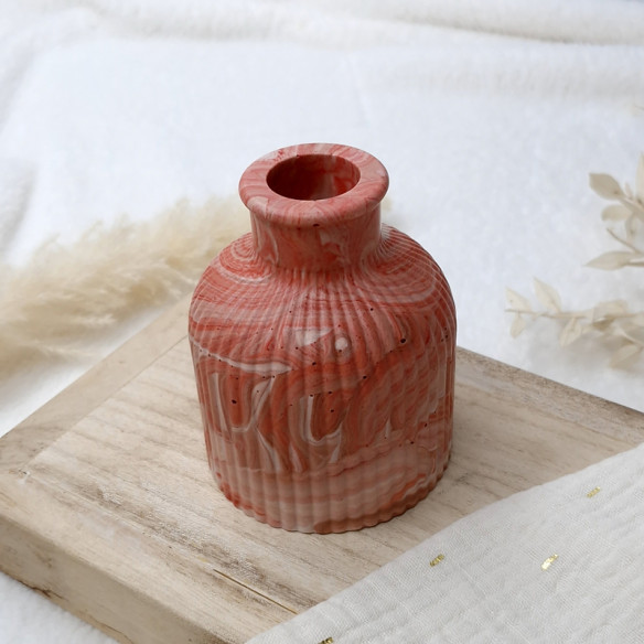 Petit vase en Jesmonite - marbré 2