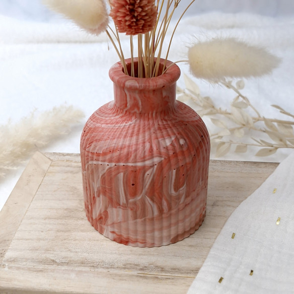 Petit vase en Jesmonite - marbré