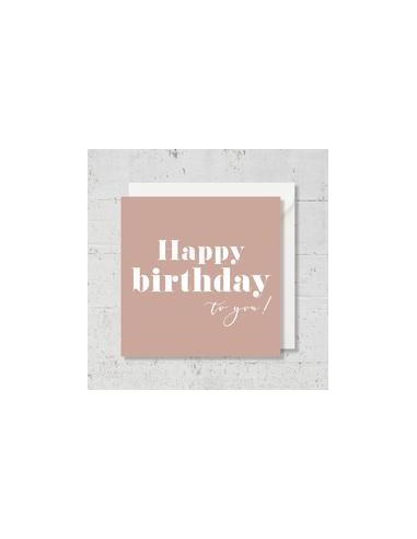 Carte de vœux "Happy birthday to you"