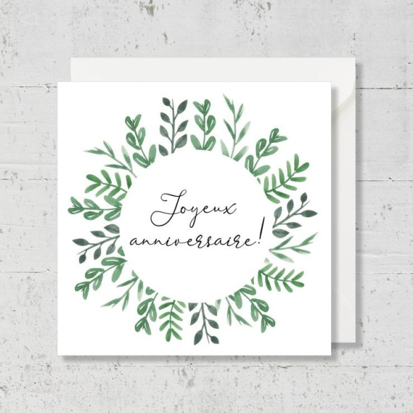 Carte de vœux "Joyeux anniversaire"
