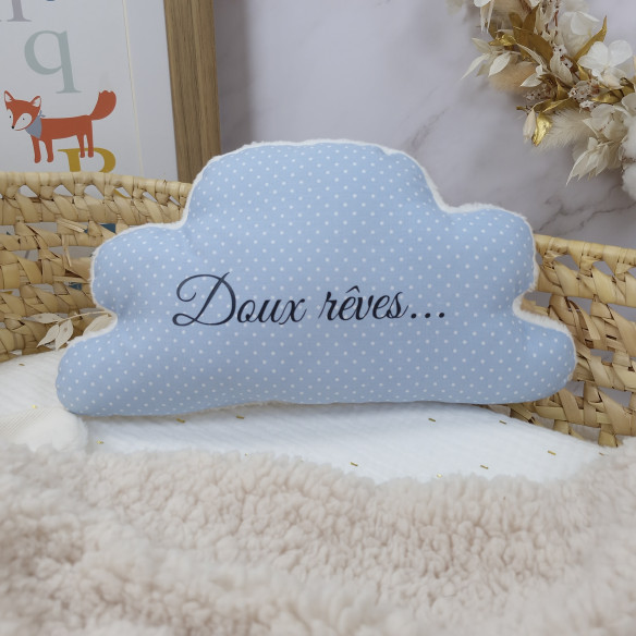 Coussin nuage petit format "Doux rêves"