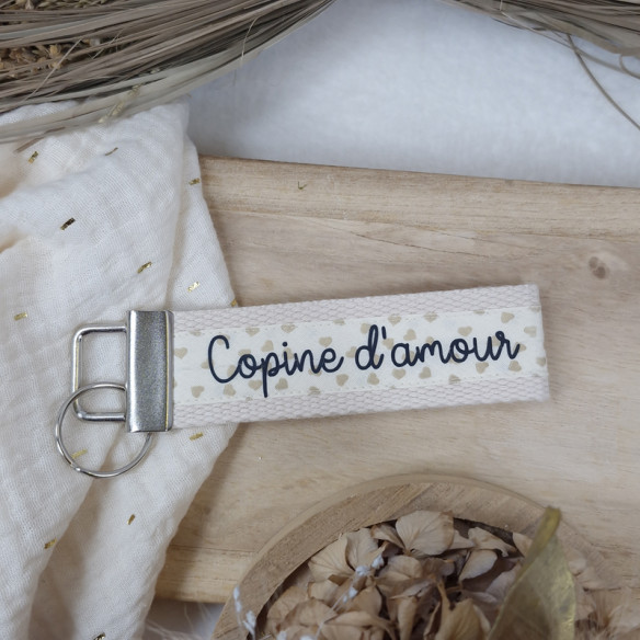 Porte-clés "Copine d'amour"