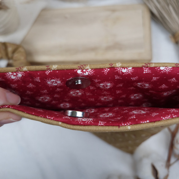Pochette nomade citation "Doux bonheur..."