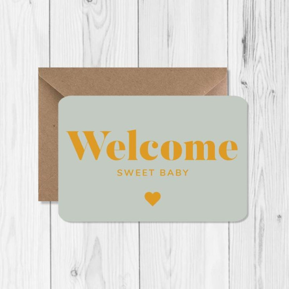 Carte de vœux "Welcome baby"
