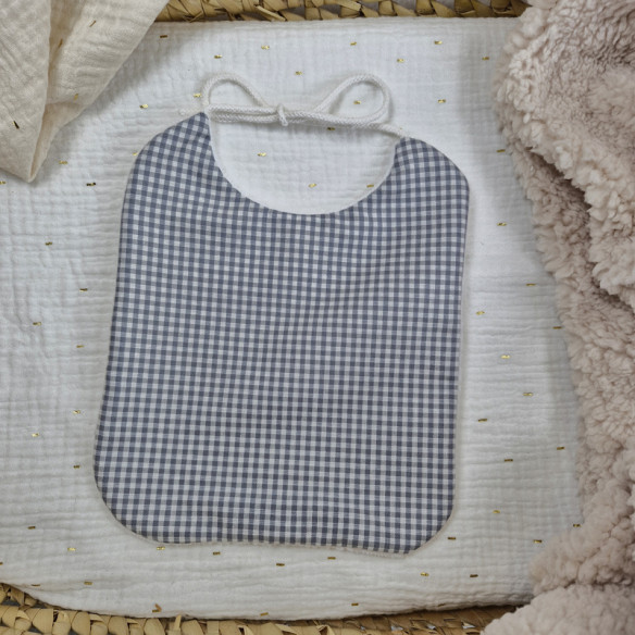 Bavoir bébé en tissu, arrière micro éponge ultra douce et absorbante