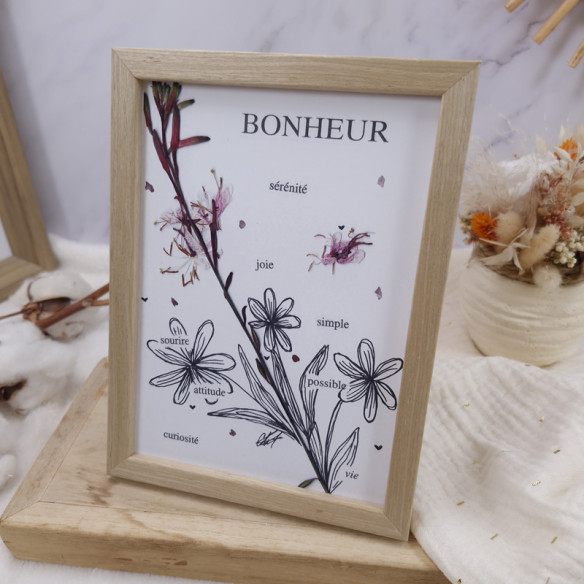 Cadre décoratif "Bonheur"