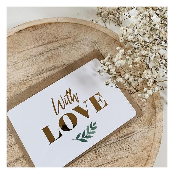 Carte de vœux "With Love"
