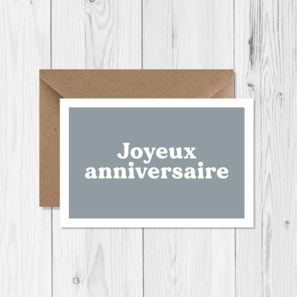 Carte de vœux "Joyeux anniversaire"