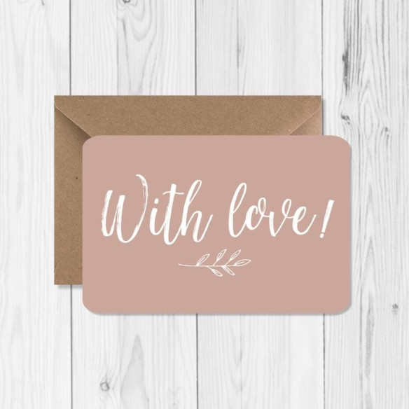Carte de vœux "With Love"