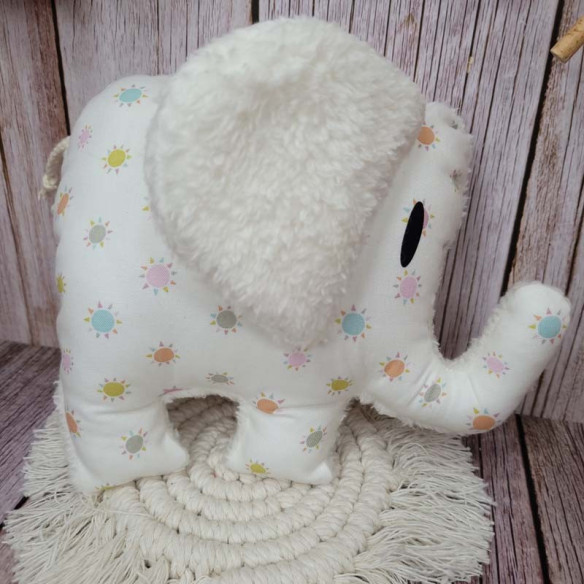 Doudou éléphant "petits soleils"