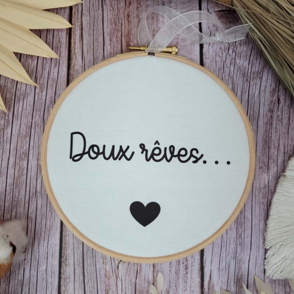 Tambour décoratif "Doux rêves..."