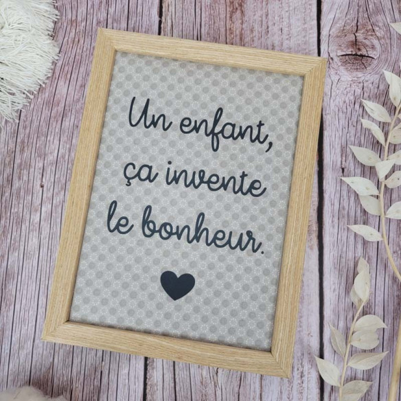Cadre décoratif "louis" un enfant ça invente le...