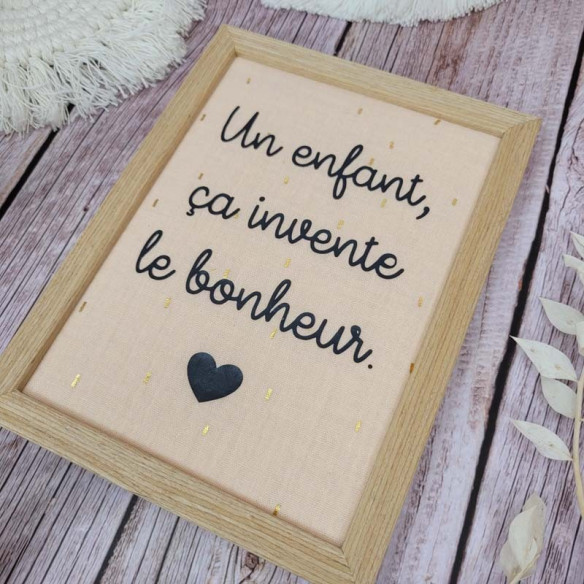 Cadre décoratif "suzy" un enfant ça invente le...