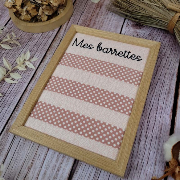 Porte-barrettes cadre "jacinthe"
