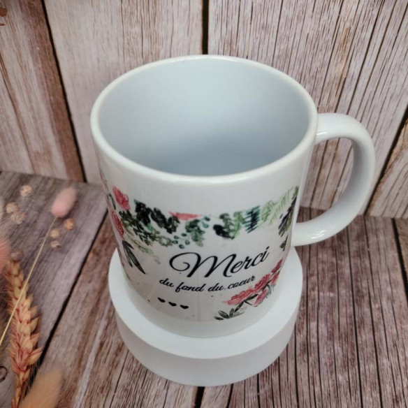 Tasse "Merci du fond du coeur"