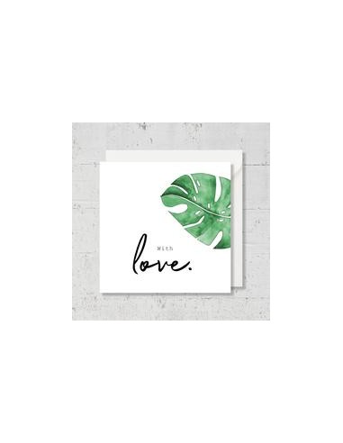 Carte de vœux "With love"
