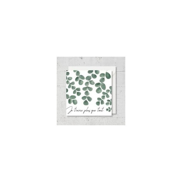 Carte de vœux "Je t'aime plus que tout"