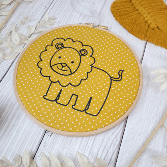 Tambour décoratif "lion" sami 2