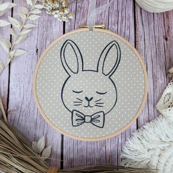 Tambour décoratif "lapin" enzo