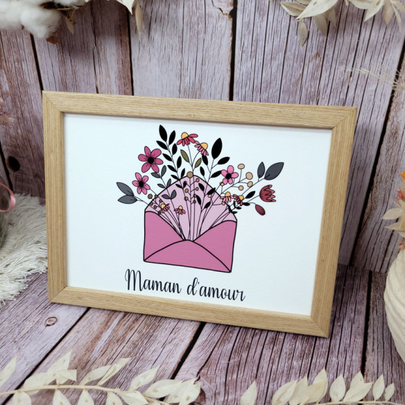 Cadre citation "Maman d'amour"