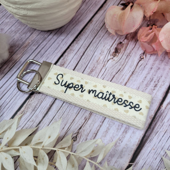 Porte-clés "Super maîtresse" 2