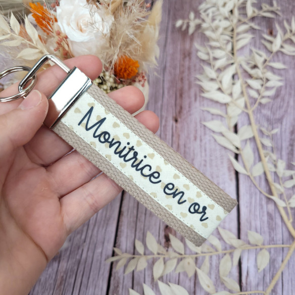 Porte-clés "Monitrice en or"