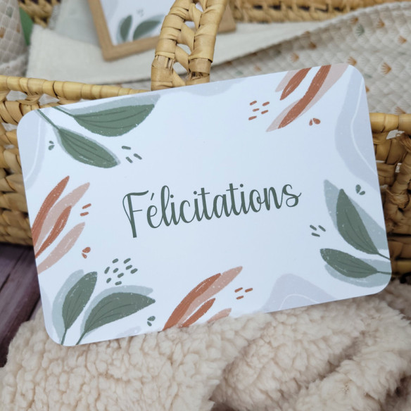 Carte de vœux "Félicitations"