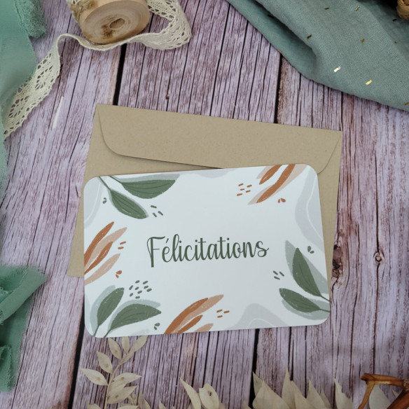 Carte de vœux "Félicitations"