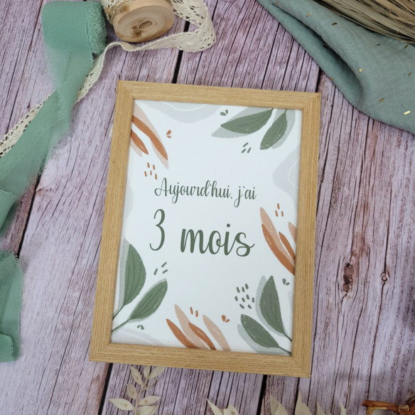 Lot de cartes étapes avec cadre inclus