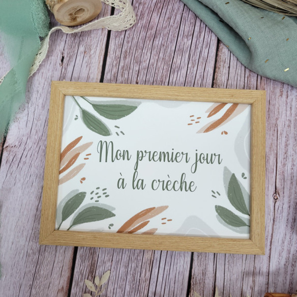 Cadre "Mon premier jour à la crèche"