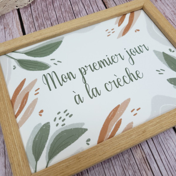 Cadre "Mon premier jour à la crèche"