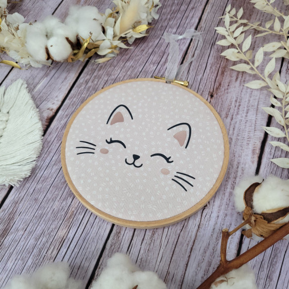 Tambour décoratif "petit chat" 2