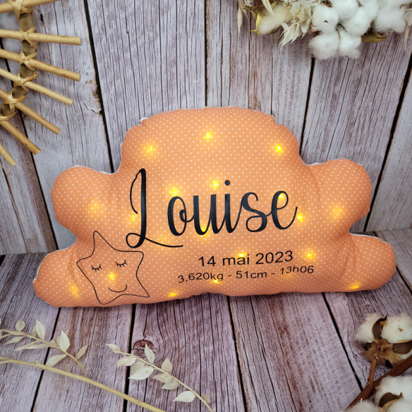 Coussin nuage grand format à personnaliser 2