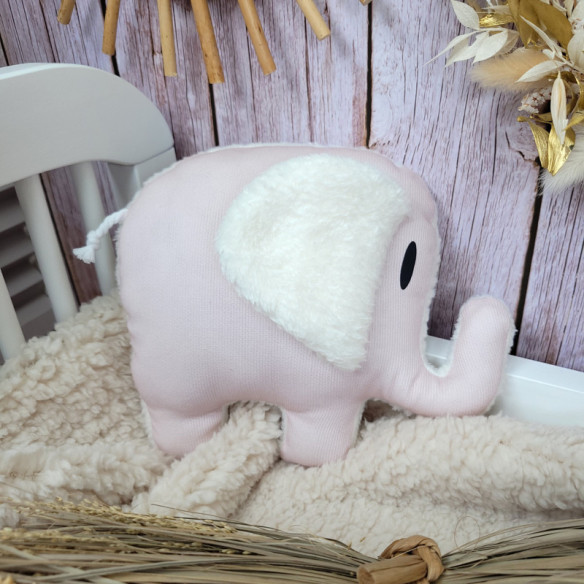 Doudou éléphant "rosy"