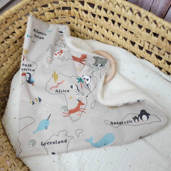 Doudou 3 en 1 "travel" doux