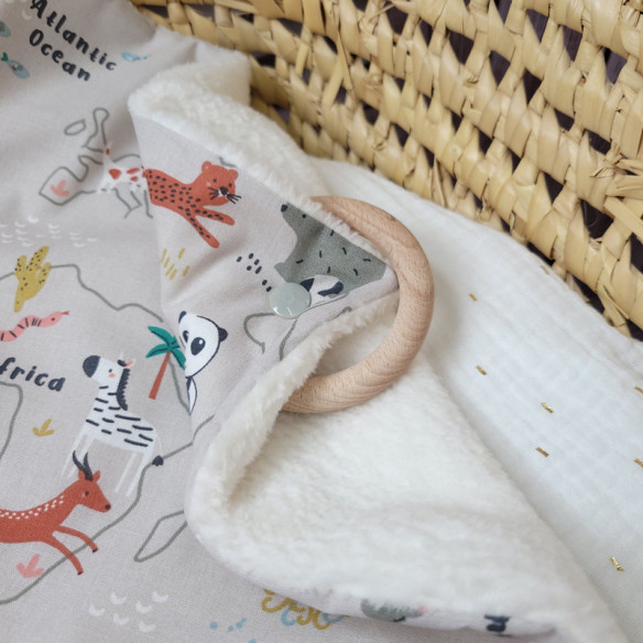 Doudou 3 en 1 "travel" doux 2