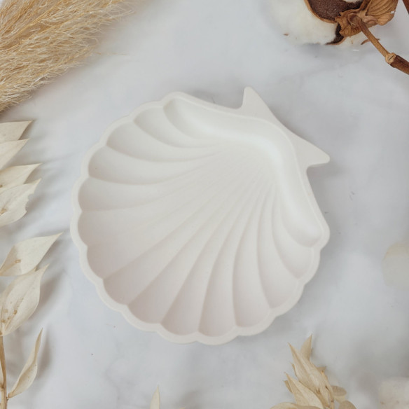 Petit pot coquillage couleur blanc