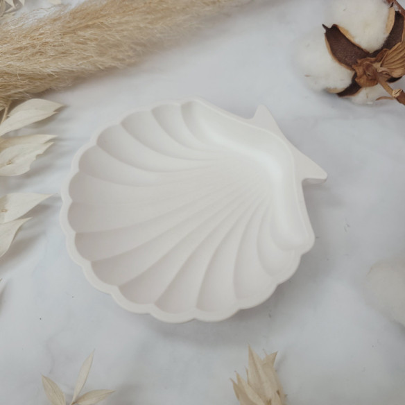 Petit pot coquillage couleur blanc