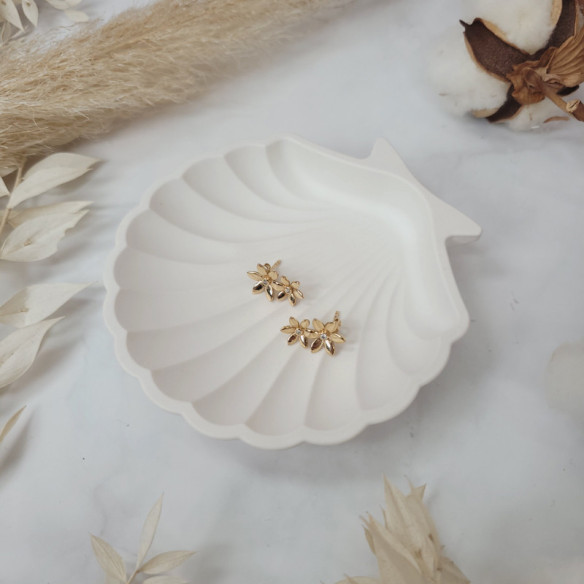 Petit pot coquillage couleur blanc