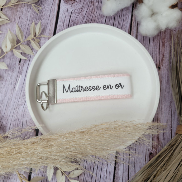 Porte-clés "Maîtresse en or"