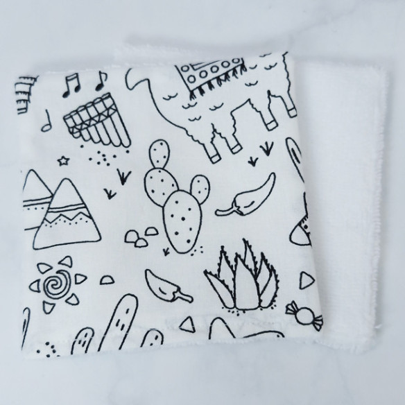 Lingette lavable coloriage